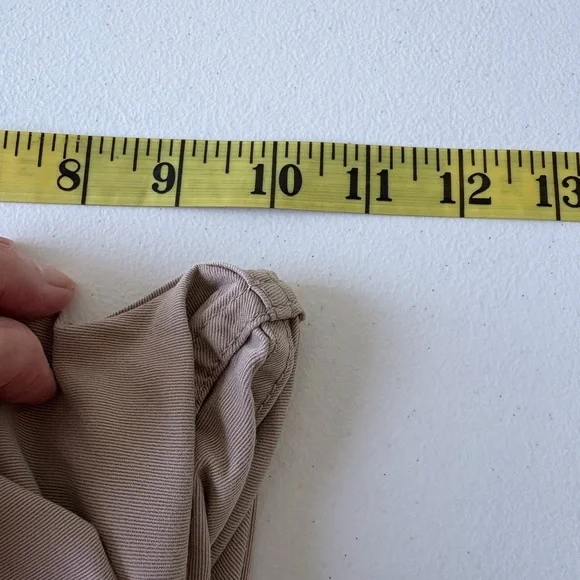 L‎ L Bean Classic Fit Straight Leg Tan Jeans Women Size 12 Casual School Stretch - Picture 12 of 12